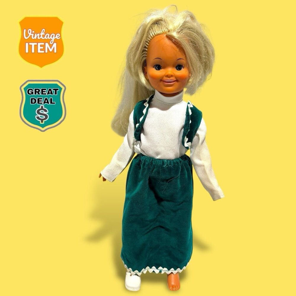 Vintage IDEAL 15 Inch Dina Doll Crissys Californian Cousin RARE. Her Hair Grows!